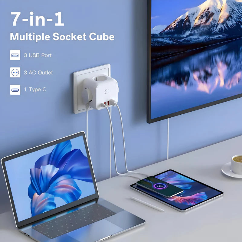 Cube Power Strip Tower